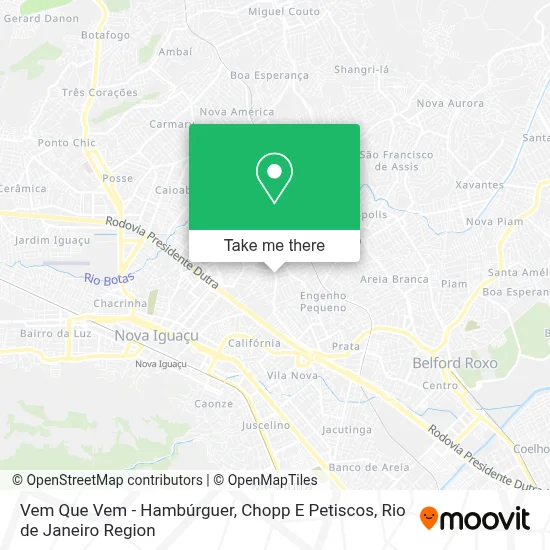 Vem Que Vem - Hambúrguer, Chopp E Petiscos map