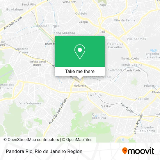 Pandora Rio map