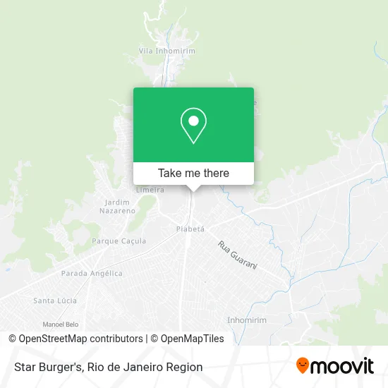 Star Burger's map