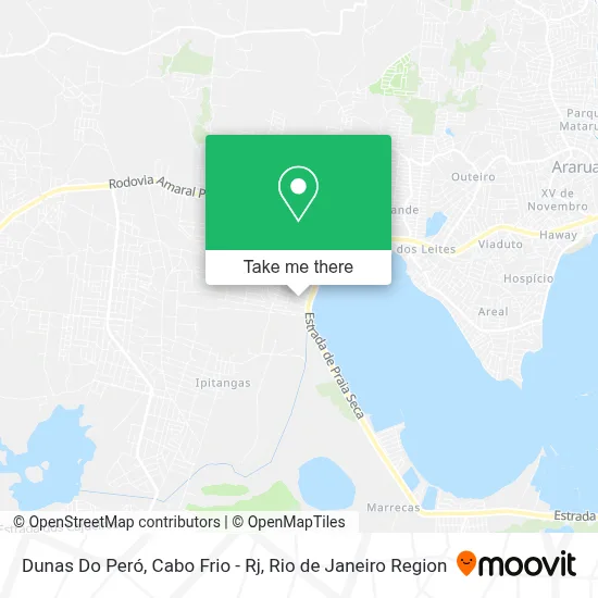 Dunas Do Peró, Cabo Frio - Rj map