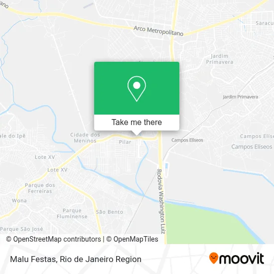 Malu Festas map