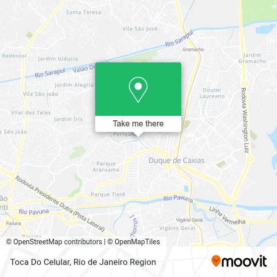 Toca Do Celular map