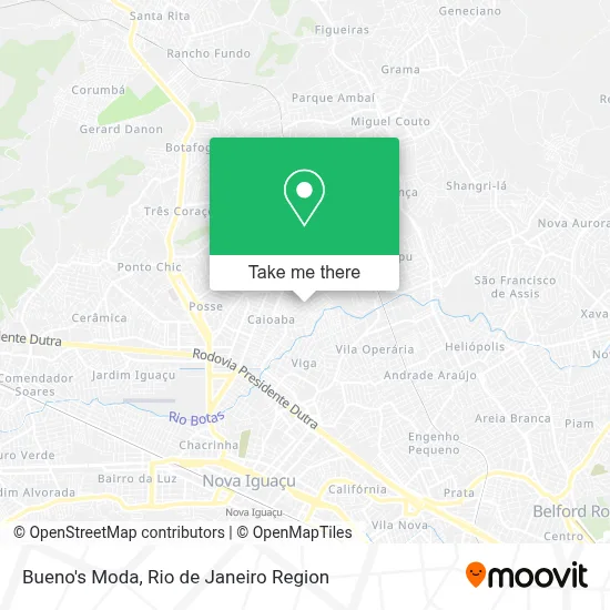 Bueno's Moda map