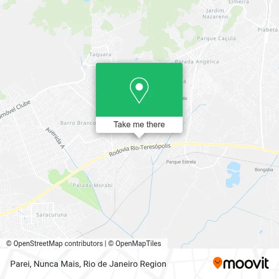 Parei, Nunca Mais map