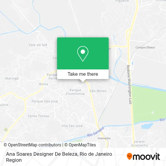 Ana Soares Designer De Beleza map
