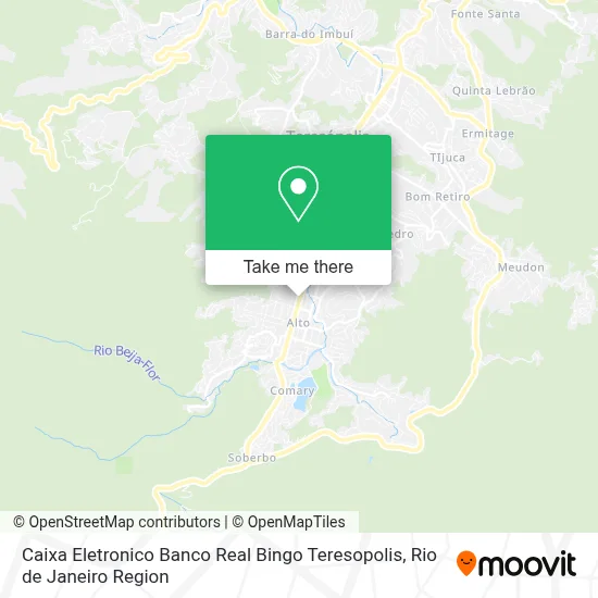 Caixa Eletronico Banco Real Bingo Teresopolis map