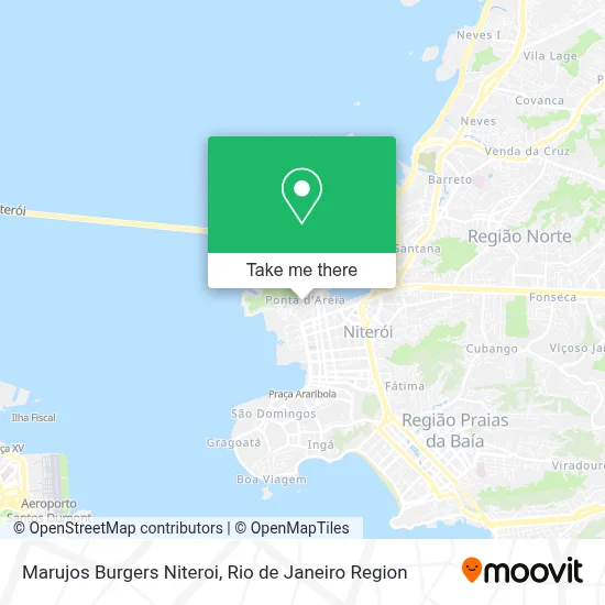 Marujos Burgers Niteroi map