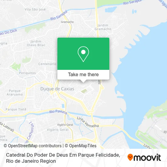 Catedral Do Poder De Deus Em Parque Felicidade map