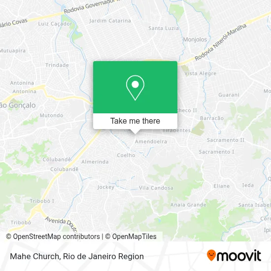 Mahe Church map