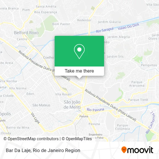 Bar Da Laje map
