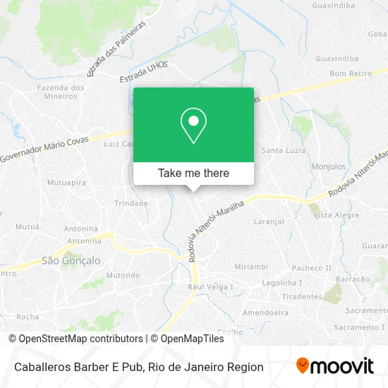 Caballeros Barber E Pub map