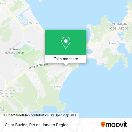 Cejar Buzios map