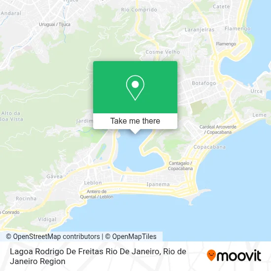 Lagoa Rodrigo De Freitas Rio De Janeiro map