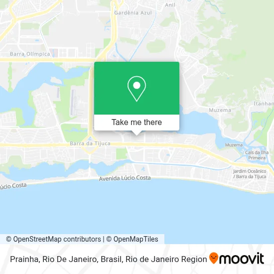 Prainha, Rio De Janeiro, Brasil map