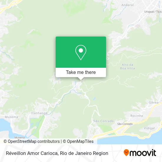 Réveillon Amor Carioca map