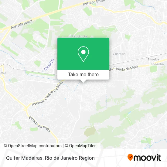 Quifer Madeiras map