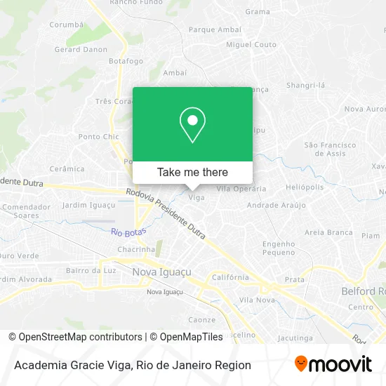 Academia Gracie Viga map
