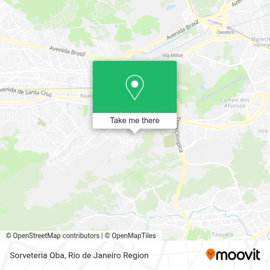 Sorveteria Oba map