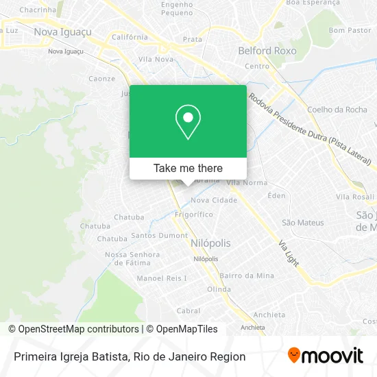Primeira Igreja Batista map