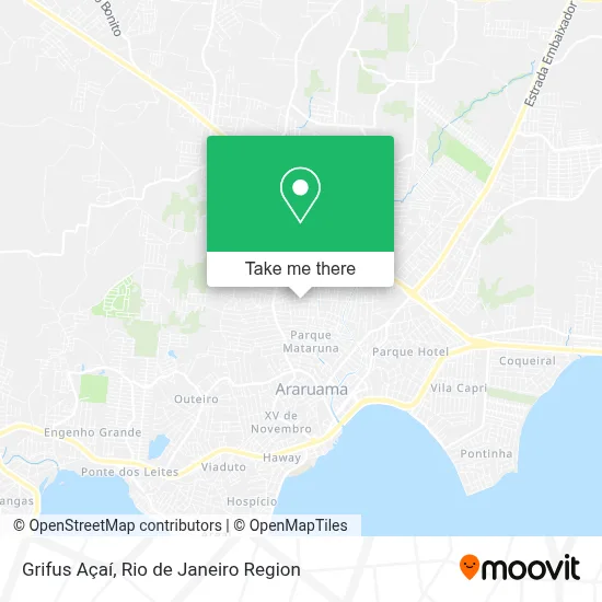 Grifus Açaí map