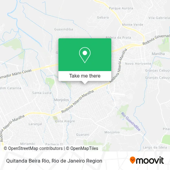 Quitanda Beira Rio map