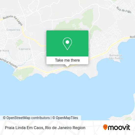 Praia Linda Em Caos map
