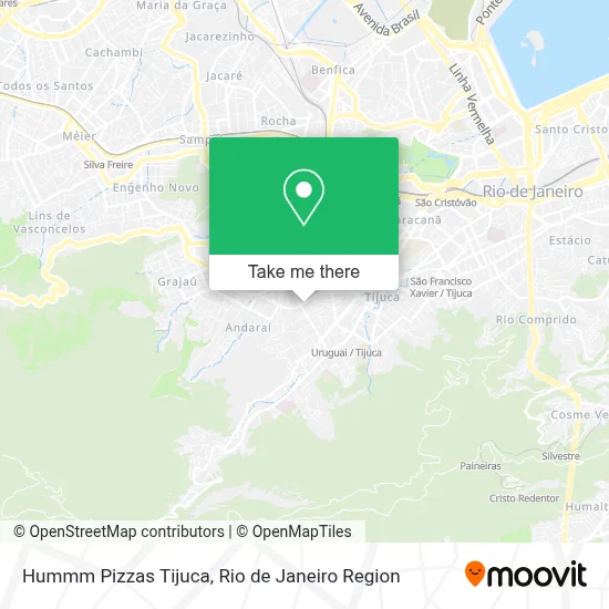 Hummm Pizzas Tijuca map