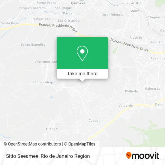 Sitio Seeamee map