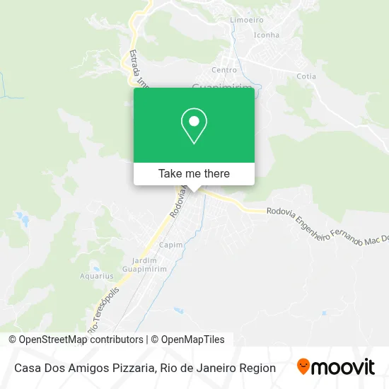 Casa Dos Amigos Pizzaria map