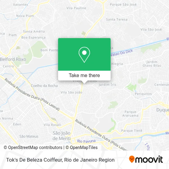 Tok's De Beleza Coiffeur map