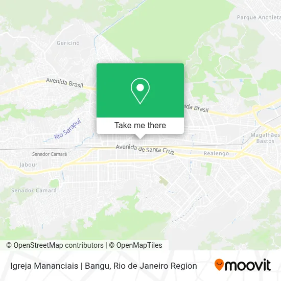 Igreja Mananciais | Bangu map