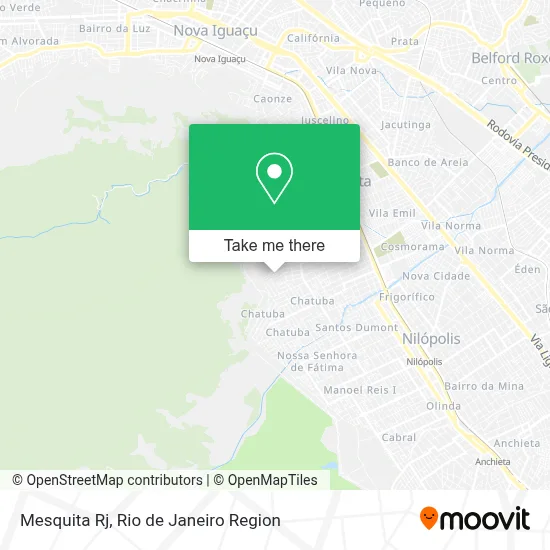Mesquita Rj map