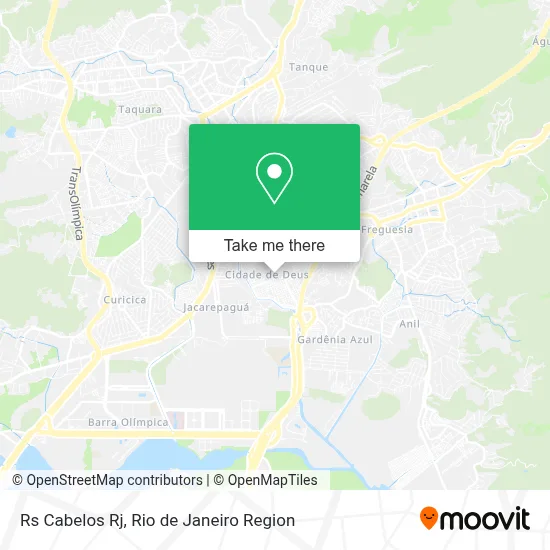 Rs Cabelos Rj map