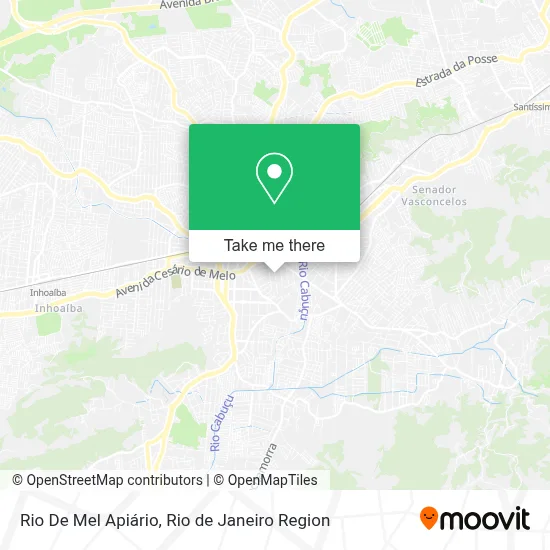 Rio De Mel Apiário map