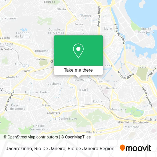 Jacarezinho, Rio De Janeiro map