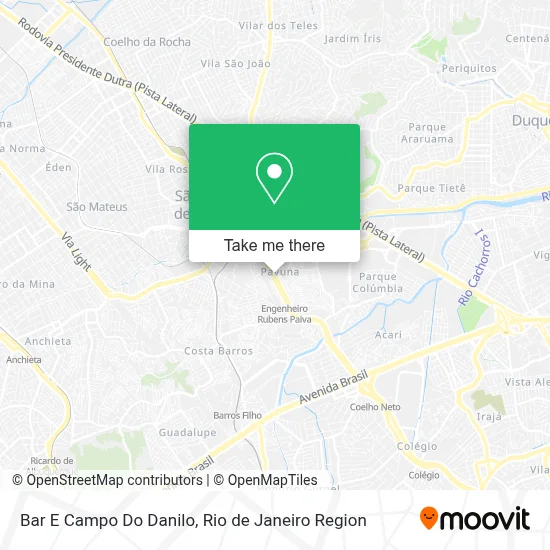 Bar E Campo Do Danilo map