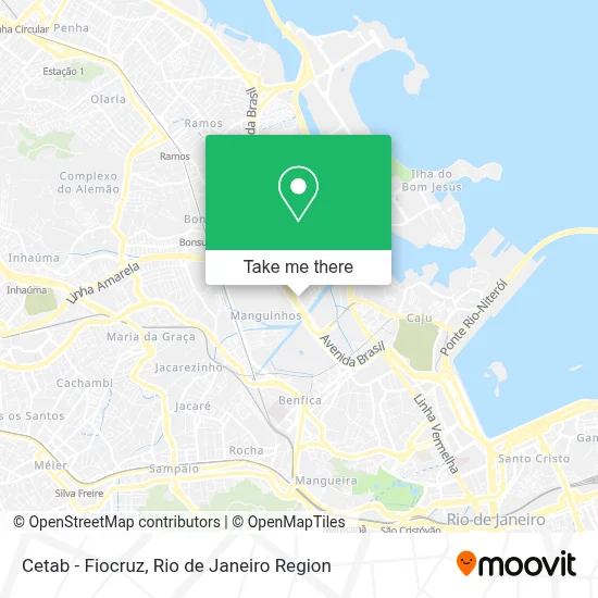 Cetab - Fiocruz map