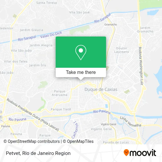 Petvet map