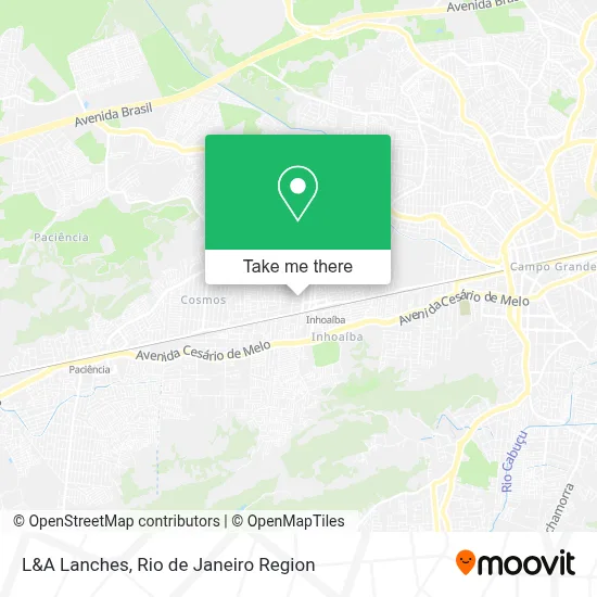 L&A Lanches map