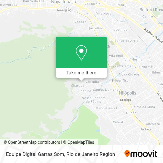 Equipe Digital Garras Som map