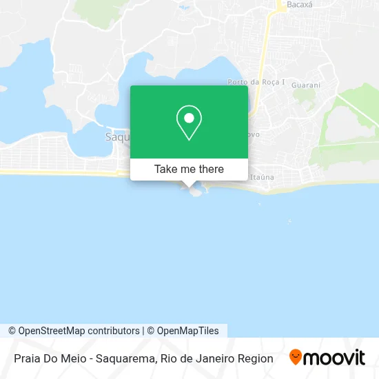 Praia Do Meio - Saquarema map