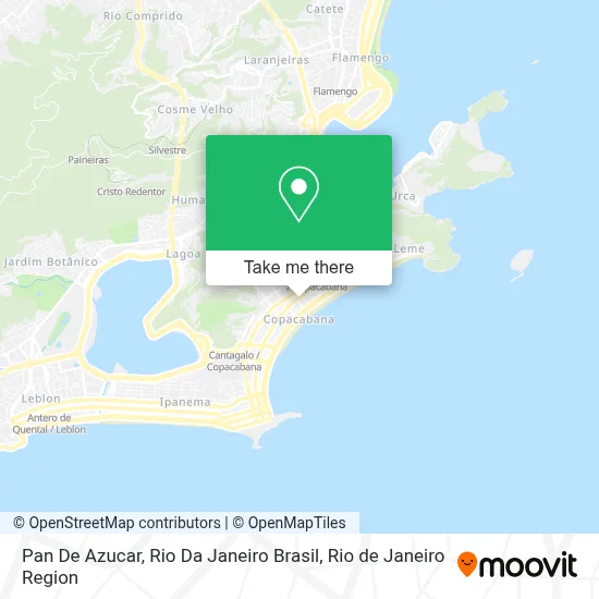 Pan De Azucar, Rio Da Janeiro Brasil map
