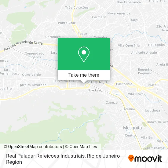 Real Paladar Refeicoes Industriais map