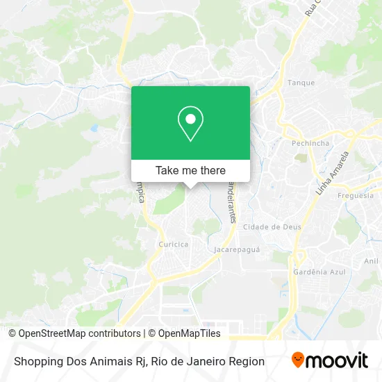 Shopping Dos Animais Rj map
