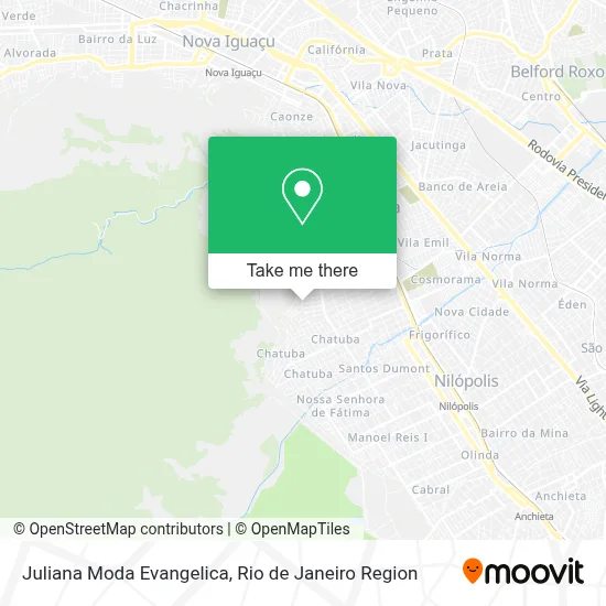 Juliana Moda Evangelica map