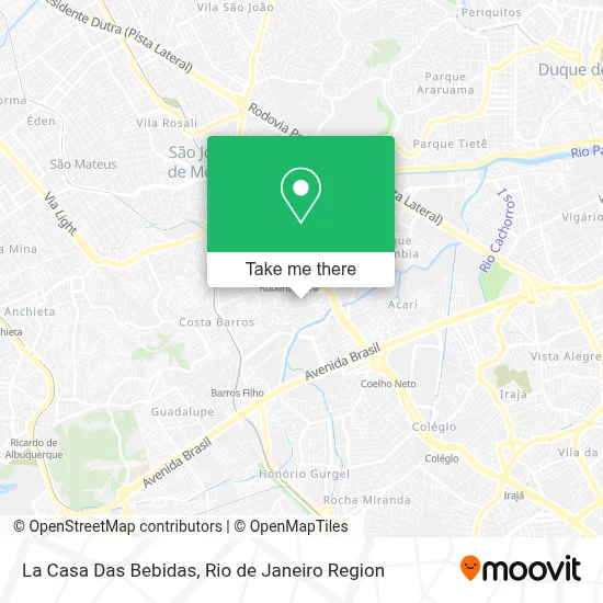 La Casa Das Bebidas map