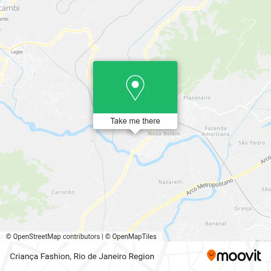 Criança Fashion map