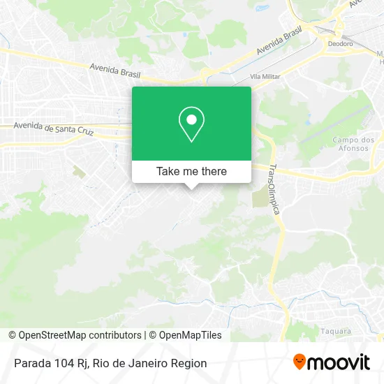 Parada 104 Rj map