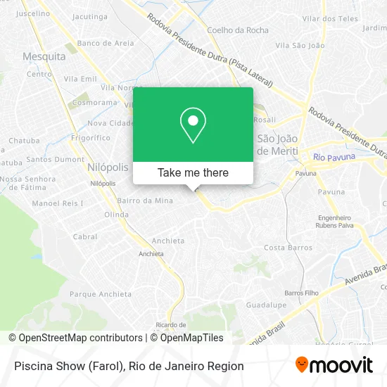 Piscina Show (Farol) map