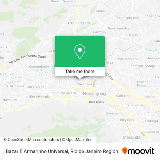 Bazar E Armarinho Universal map